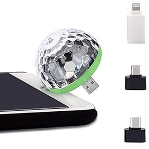 Powstro USB discolamp, kleurverandering RGB bal lamp met USB voor disco karaoke DJ Stage Light Holiday Party verlichting