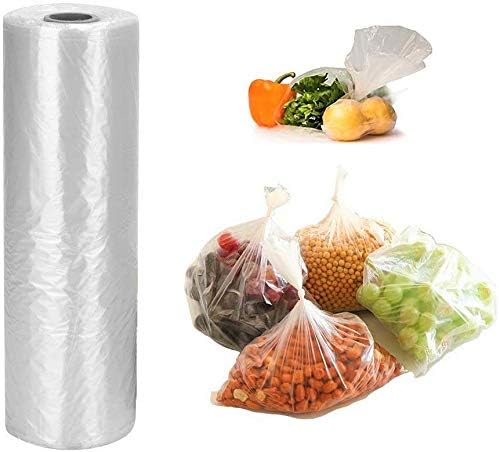 Sabco - Plastic Bags On Roll - Clear Poly Food Sandwich Food Bags For Fruit And Veg - 9" X 14" Or 225 X 350mm - Image 4
