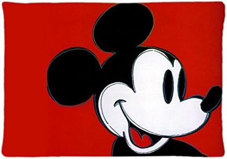 JingWEI Design Custom Rectangle Pillowcase Pillow Case Cover Mickey Mouse Pattern Design Standard Size 20x30 inch