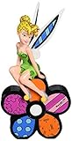 Enesco Disney by Britto Tinker Bell Sitting on Flower Figurine, 8.5-Inch