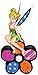 Enesco Disney by Britto Tinker Bell Sitting on Flower Figurine, 8.5-Inch