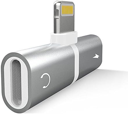 2 IN1 Splitter Adapter for iPhone X/8/7. Double ports for dual Headphone Audio & Charge Adapter.Compatible Music Control, Charge Function at the Same Time.