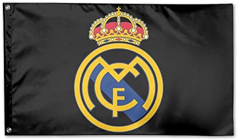 JMP Real Madrid Logo House Flag Garden Flag Yard Banner Garden Flag 3' X 5'
