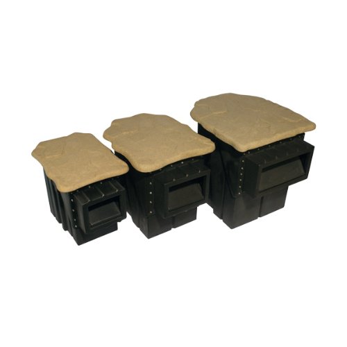 Pondbuilder PB1144 Elite 15" Pond Filter, 15 inch, Black