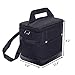 Lionkin8 Insulated Lunch Bag Tote Black Food Handbag lunch box with Shoulder Strap For Men Work Outdoor