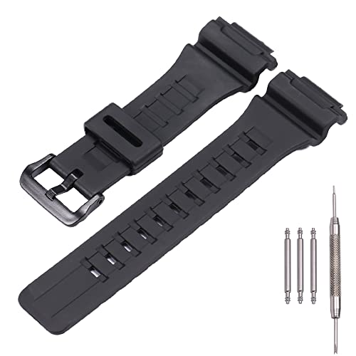 MCXGL Resin Band watch strap Replacement for AQ-S810W AEQ110BW AEQ110W W-735H Mens Rubber Watchband