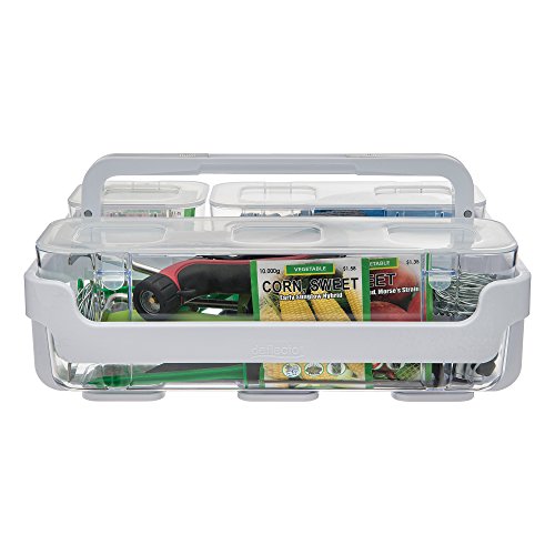 Deflecto Desk Supplies Organizer Caddy, Three Clear Compartments