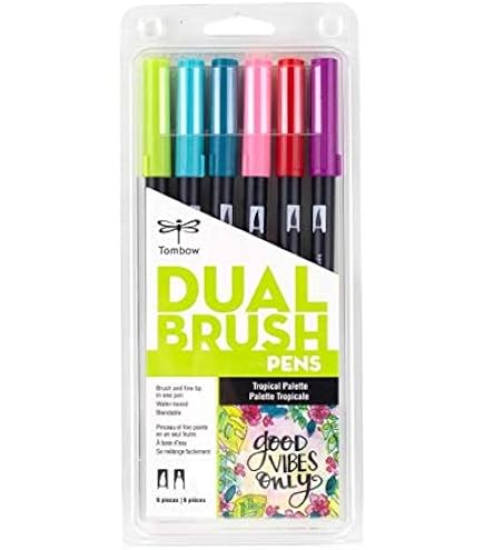 Tombow Have Fun @ Home Pastell-Set – Mit Brush Pens, TwinTone Markern & Zeichenblock Für Lettering & Aquarell
