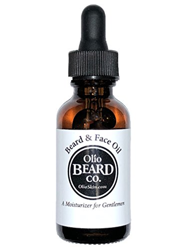 Olio Beard & Face Oil: Hydration for Strong, Heathy Beards and Soft Skin w/ Acne Prevention (1oz, Sandalwood Bourbon)