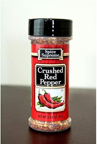 Pack of 12 Spice Supreme Crushed Red Pepper Seasonings 2.75 oz. #30470