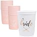 Bride & Bride Tribe Bachelorette Party Cups | Decoration and Party Supplies for Bridal Showers | 11 Pack - Rose Gold Bridesmaid Cups (Party Cups (16 oz)) primary