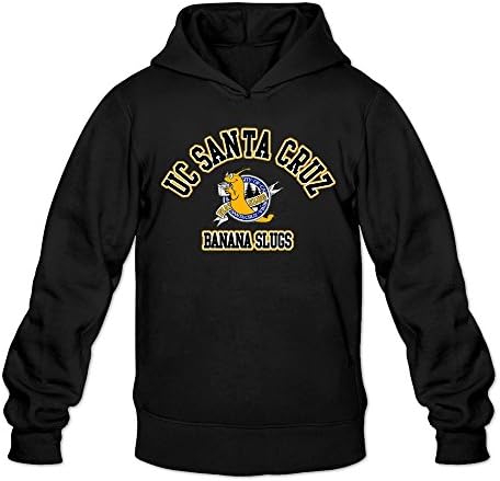 Men's NCAA Uc Santa Cruz Banana Slugs UCSC Teams Logo Hoodie- XL Black