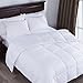 Puredown All Season White Down Alternative Comforter Duvet Insert, Peach Skin Fabric, Full/Queen Size