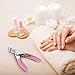 False Nail Clipper Acrylic Nail Tips Cutter, Professional Stainless Steel Nails Clipper Nail Art Kit Nail Catcher Trimmer Manicure Tool for Artificial Gel Acrylic Nail