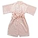 JOYTTON Kids' Satin Rayon Kimono Robe Bathrobe Nightgown (4,Pink)