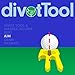 Birdicorn Golf Divot Repair Tool. Golf Ball Marker Divot Tool (Blue w/Ball Marker)