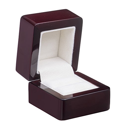 Allure Regal Ring Box, Rosewood