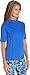 Coolibar UPF 50+ Women's Short Sleeve Freestyle Rash Guard - Sun Protective (Medium- Baja Blue)