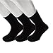 Sugar Free Sox Health & Comfort Mens Diabetic Crew Socks 3 Pairs (10-13, Black)