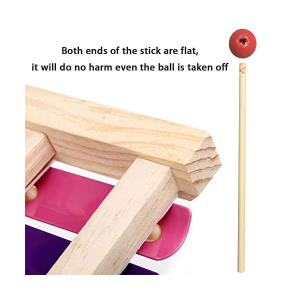 Soota Musical Instruments Toy Xylophone for babies, Holiday/Birthday Gift, Wooden Musical Instrument with Bright Multi-Colored Bars and Child-Safe Mallets