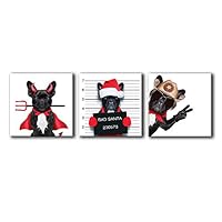 signwin-3 Piece Canvas Wall Art-Funny Animals-Canvas Prints Home Artwork Decoration for Living Room,Bedroom - 12