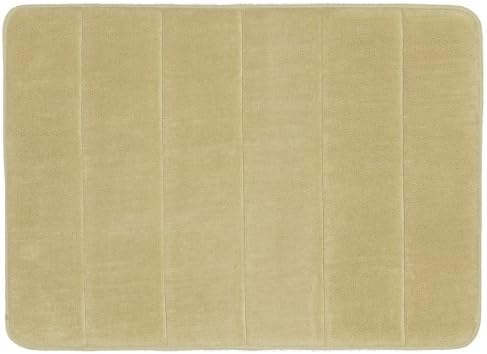 Mohawk Home Luxurious 17Inch By 24Inch Memory Foam Bath Rug Butter Pecan