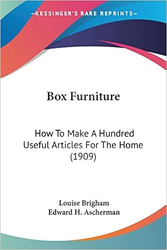 Box Furniture: How To Make A Hundred Useful Articles For The Home (1909)