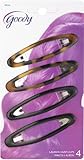 Goody Classics Big Oval Epoxy Contour Hair Clips (Pack of 3)