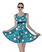 CowCow Womens Rick Morty Meeseeks Destroy Mooncake Final Space Mrs Frizzle Space Skater Dress, XS-5XL