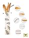 Bamboo Travel Utensils - On the Go Bamboo Cutlery Set with Carrying Case by Mangata