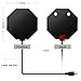E-More Amplified HDTV Antenna, 1080P Digital HDTV Antenna, 50 Mile Range with Detachable Adjustable Amplifier USB Power Supply and 16.4ft Coax Cable