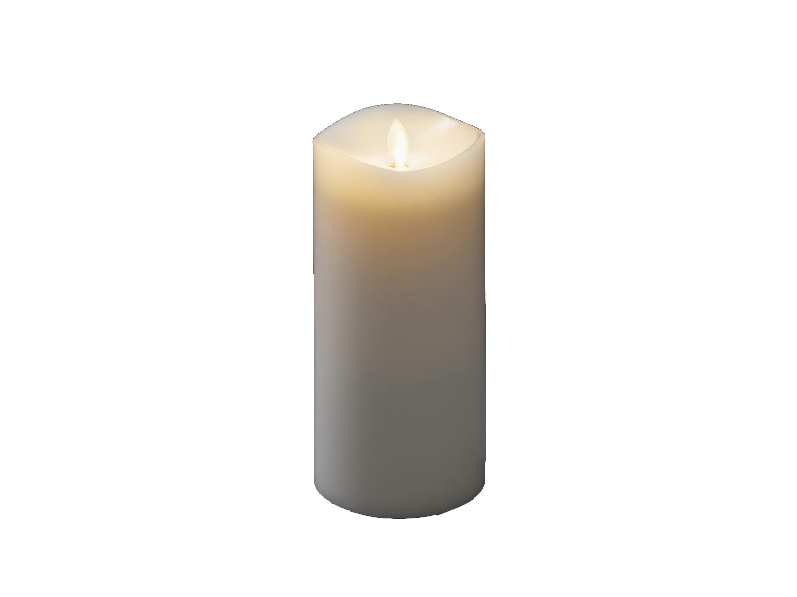 Konstsmide 1860-100 LED Battery Operated Flameless Candle with Replaceable Scent Pod, Wax, White, 18 x 9 cm
