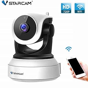 Vstarcam Wi Fi対応カメラ 監視カメラ 防犯カメラ ワイヤレスカメラ ペットモニター Wifi無線接続 ネットワークカメラ Pcで遠隔監視可能 暗室撮影 警報機能 Wifiスマホ Iphone操作ok Ip Web カメラ 暗視 防犯セキュリティ 録画機不要 Sdカード録画 日本語説明書付き 電波