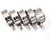 5x Premium 304 Stainless Steel T-Bolt Turbo Silicone Hose Clamp 1.75 Inches 45-50mm