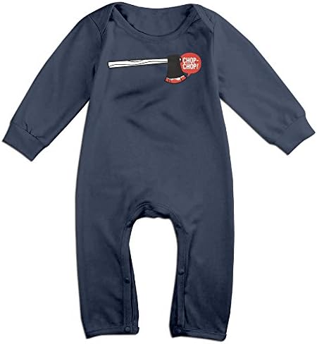 Infant Chop Chop Axe Unisex Baby Onesie Coverall Long-sleeve Navy 6 M
