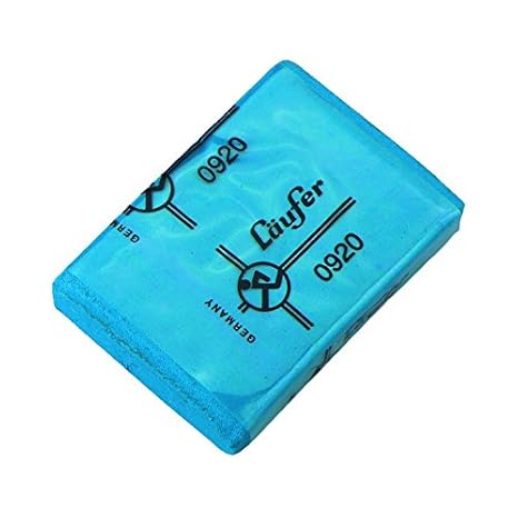 Läufer 69729 Knetradierer 0920, knetbarer Radiergummi aus Kautschuk, für Schattierungen und Retuschen, Blisterkarte enthält 1