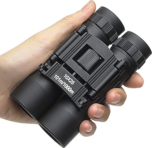 10x25 Compact Lightweight Binoculars,Mini Pocket Folding