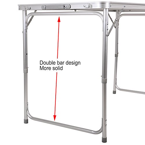 Portable Height Adjustable Aluminum Folding Camping Table FT-ACFT1