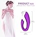 G Spot Vibrator with Clitoris Stimulator Wireless Remote Paar-Vibrator for Couple Sex Fun, Treediride 2.0 Upgrade 9 Vibration Modes Clitoris Orgasm Tool Dual Motor Vaginal Anal Sex Toy (Purple)