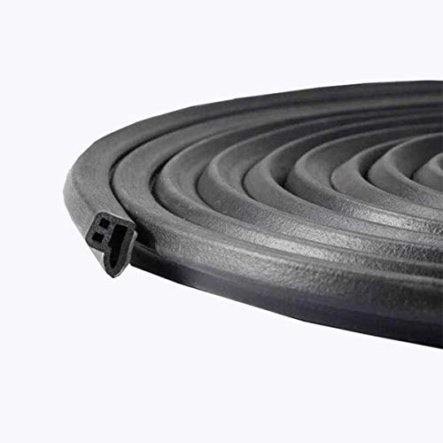 COOL·CAR 16Ft Long Self Adhesive Automotive Rubber Weather Draft Seal Strip Weatherstrip For Car Window Door Soundproofing Engine Cover(Thickened L Type 5M)