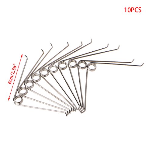 Qisuw Gardening Tool Pruners&Shears Compression Spring-10Pcs V Shape Steel Compression Spring Gardening Scissors Accessories Tool