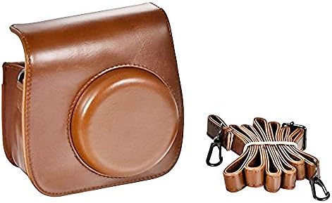 [Fujifilm Instax Mini 8 Case] Brown Color Cute Design PU Leather Instax Mini 8 Camera Case Bag