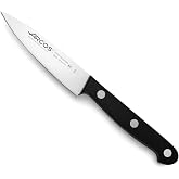 Arcos Paring Knife 4 Inch Stainless Steel. Professional Knife for Peeling Fruits and Vegetable. Ergonomic Polyoxymethylene Handle and 100 mm Blade. Series Universal. Color Black