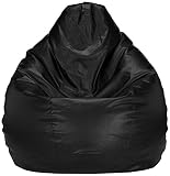 Solimo XXL Bean Bag Cover Without Beans (Black)