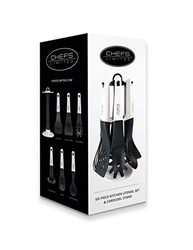 Kitchen Utensils, 6 Piece Cooking Utensil Set With Holder, Bold Modern Kitchen Utensil Set With Floating Heads - Thumbnail 6
