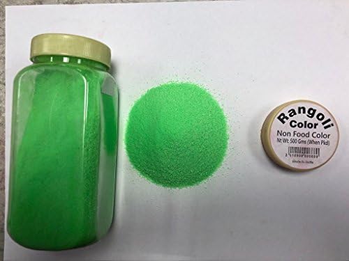 Jai Jai Ram Rangoli Colours Powder/Sands 500 grams (Light Green)
