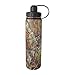 EcoVessel BOULDER TriMax Dual Opening Insulated Stainless Steel Water Bottle with Tea - Fruit and Ice Strainer - 24 oz. - Mossy Oak