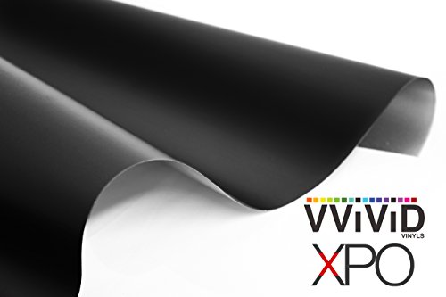Black Matte Cast Decal Automotive Use Bubble and Air-Free Car Wrap Vinyl Large Roll 3MIL-VViViD8 (50ft x 5ft)