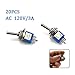 URBEST 20Pcs 3 Pins SPDT Latching ON/ON 2 Position Toggle Switch Mini Switch AC 125V 3A