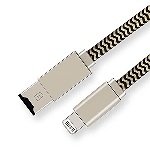 iDragon Memory Card Reader 2 in 1 Apple lightning cable Adapter and Data Sinc USB Charging Cable with external storage Micro SD Connector For iPhone 6/6 Plus/5/5s iPad iPod(Memory Card not included) - Thumbnail 3